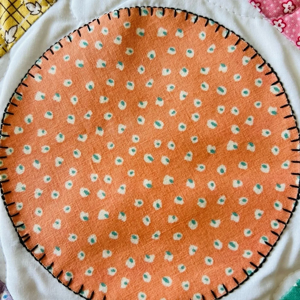 Dot to Dot Handmade Quilt – 58”x58” – 1930s Reproduction Prints